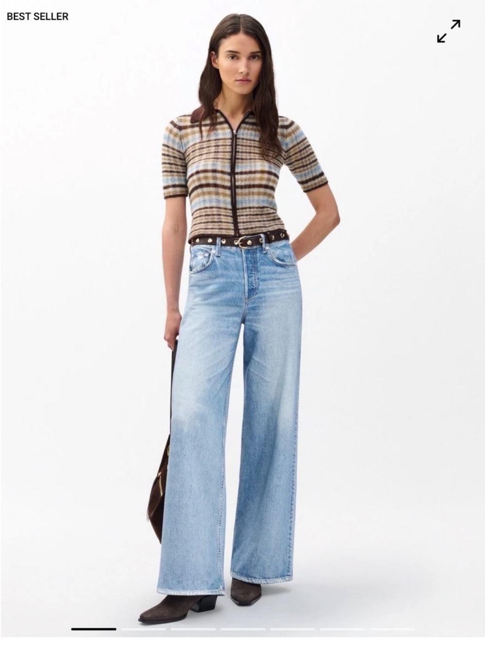 NWT Rag & Bone Raily Miramar Terry Sofie Wide Pant in size 25